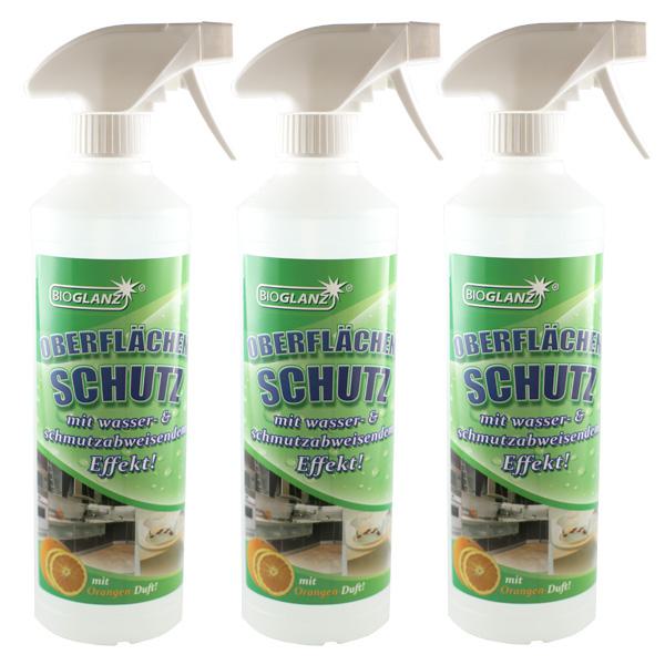 3er Set Bioglanz Oberflächenschutz 500ml